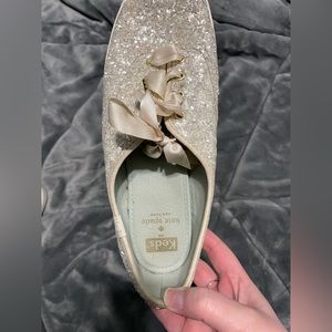 Kate spade X KEDS gold shoes (size 10)